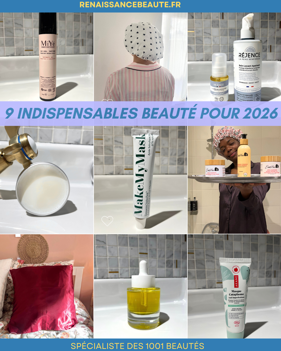 Mon Guide Beauté 2026 : voici 9 produits 100%Beauté Inclusive vraiment efficaces (Peau à tendance acnéique, Cheveux fragiles, cheveux cassants, peau mature, hormone, eczéma peau atopique)